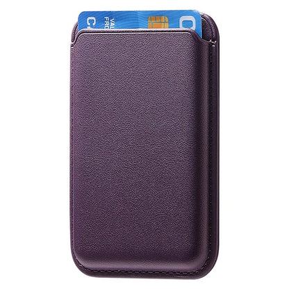 KB-58 Magnetic Card Holder Solid Color PU Leather Credit Cards Case