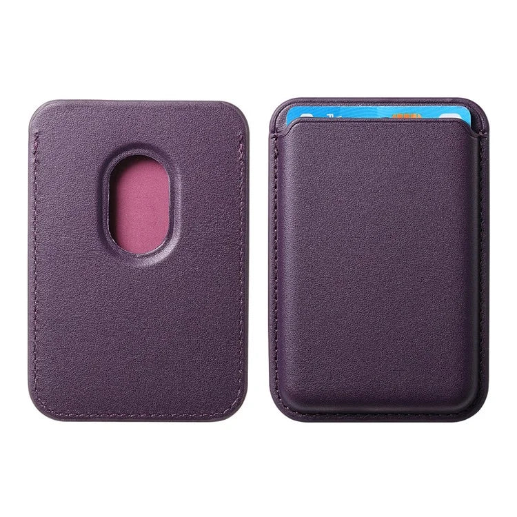 KB-58 Magnetic Card Holder Solid Color PU Leather Credit Cards Case