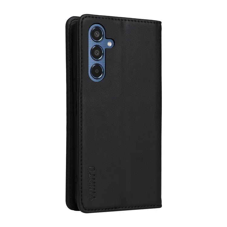 YIKATU YK-001 For Samsung Galaxy M35 5G Case Leather Flip Phone Cover Hidden Magnetic Absorption