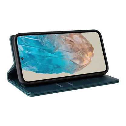 YIKATU YK-001 For Samsung Galaxy M35 5G Case Leather Flip Phone Cover Hidden Magnetic Absorption