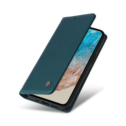 YIKATU YK-001 For Samsung Galaxy M35 5G Case Leather Flip Phone Cover Hidden Magnetic Absorption