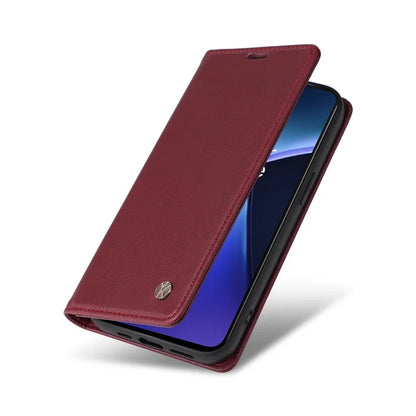 YIKATU YK-001 For OnePlus Nord CE4 Lite 5G / Oppo K12x 5G (China) Case Leather Phone Cover Magnetic Closure Bookstyle Stand