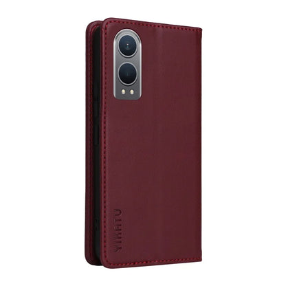 YIKATU YK-001 For OnePlus Nord CE4 Lite 5G / Oppo K12x 5G (China) Case Leather Phone Cover Magnetic Closure Bookstyle Stand