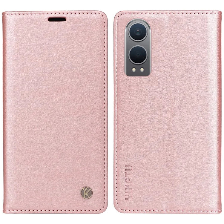 YIKATU YK-001 For OnePlus Nord CE4 Lite 5G / Oppo K12x 5G (China) Case Leather Phone Cover Magnetic Closure Bookstyle Stand