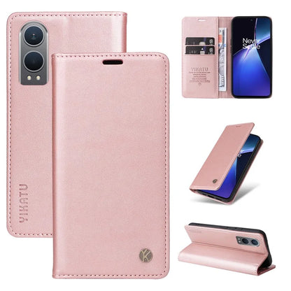 YIKATU YK-001 For OnePlus Nord CE4 Lite 5G / Oppo K12x 5G (China) Case Leather Phone Cover Magnetic Closure Bookstyle Stand