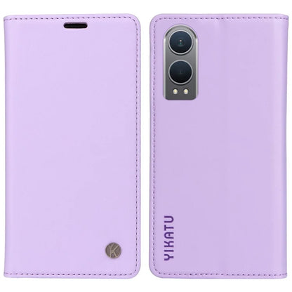 YIKATU YK-001 For OnePlus Nord CE4 Lite 5G / Oppo K12x 5G (China) Case Leather Phone Cover Magnetic Closure Bookstyle Stand