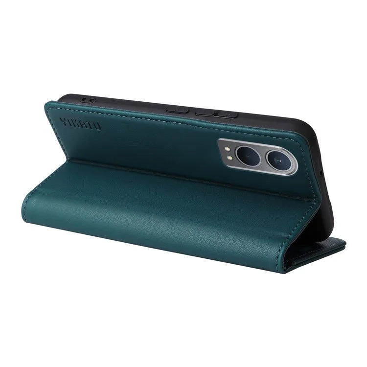 YIKATU YK-001 For OnePlus Nord CE4 Lite 5G / Oppo K12x 5G (China) Case Leather Phone Cover Magnetic Closure Bookstyle Stand