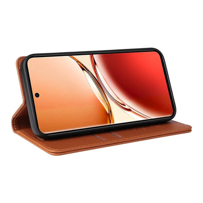 YIKATU YK-001 For Oppo Reno12 F 4G Case Wallet Leather Phone Cover Strong Magnetic Closure