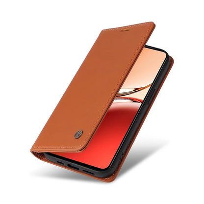 YIKATU YK-001 For Oppo Reno12 F 4G Case Wallet Leather Phone Cover Strong Magnetic Closure