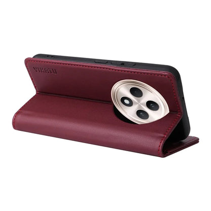YIKATU YK-001 For Oppo Reno12 F 4G Case Wallet Leather Phone Cover Strong Magnetic Closure