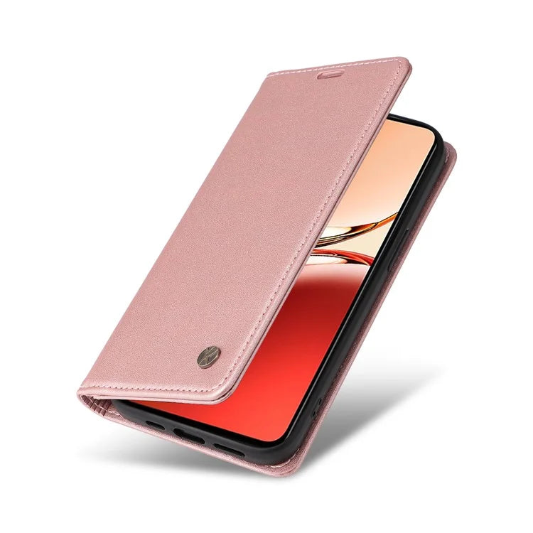 YIKATU YK-001 For Oppo Reno12 F 4G Case Wallet Leather Phone Cover Strong Magnetic Closure