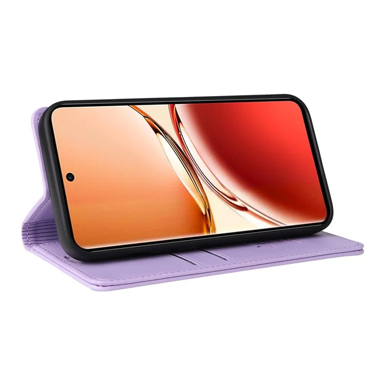 YIKATU YK-001 For Oppo Reno12 F 4G Case Wallet Leather Phone Cover Strong Magnetic Closure