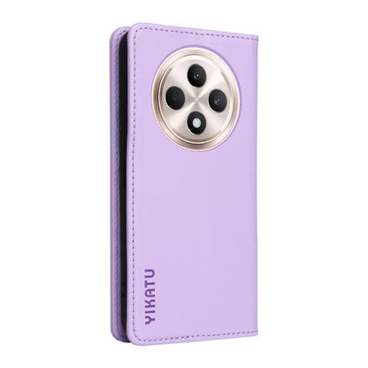YIKATU YK-001 For Oppo Reno12 F 4G Case Wallet Leather Phone Cover Strong Magnetic Closure