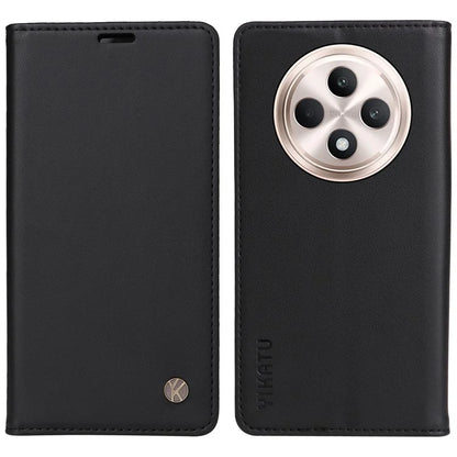 YIKATU YK-001 For Oppo Reno12 F 4G Case Wallet Leather Phone Cover Strong Magnetic Closure