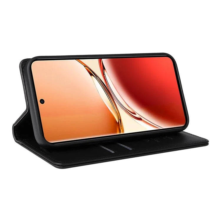 YIKATU YK-001 For Oppo Reno12 F 4G Case Wallet Leather Phone Cover Strong Magnetic Closure
