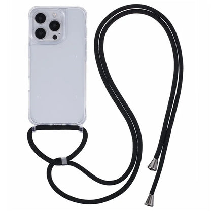 For iPhone 13 Pro Crossbody Case TPU+PC Shockproof Phone Cover Transparent Clear