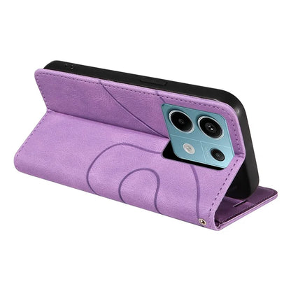 KT Leather Series-1 For Xiaomi Poco X6 5G / Redmi Note 13 Pro 5G Case Color Splicing Flip Stand Phone Cover