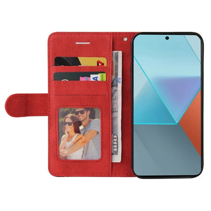 KT Leather Series-1 For Xiaomi Poco X6 5G / Redmi Note 13 Pro 5G Case Color Splicing Flip Stand Phone Cover