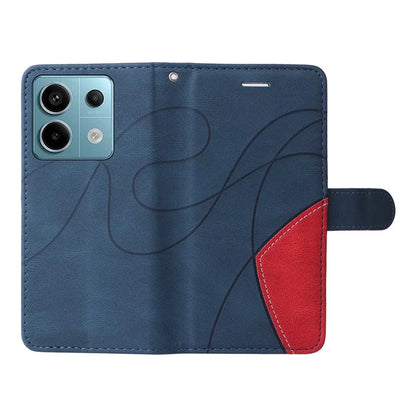 KT Leather Series-1 For Xiaomi Poco X6 5G / Redmi Note 13 Pro 5G Case Color Splicing Flip Stand Phone Cover