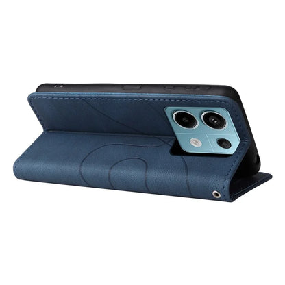 KT Leather Series-1 For Xiaomi Poco X6 5G / Redmi Note 13 Pro 5G Case Color Splicing Flip Stand Phone Cover