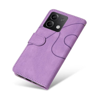KT Leather Series-1 For Xiaomi Redmi Note 13 5G Case Color Splicing Phone Cover Card Slots Wrist Strap