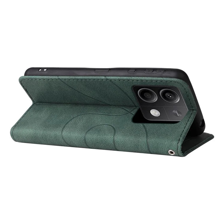 KT Leather Series-1 For Xiaomi Redmi Note 13 5G Case Color Splicing Phone Cover Card Slots Wrist Strap