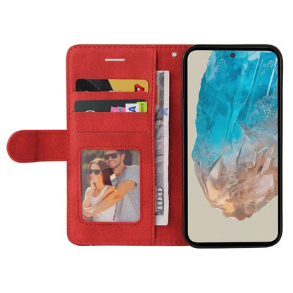 KT Leather Series-1 For Samsung	Galaxy M35 5G Case Two-Colors Splicing Phone Cover Folio Bookstytle