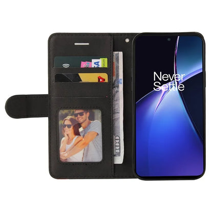 KT Leather Series-1 For OnePlus Nord CE4 Lite 5G / Oppo K12x 5G (China) Case Phone Cover Color Splicing Full Protection