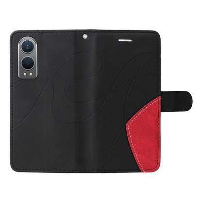 KT Leather Series-1 For OnePlus Nord CE4 Lite 5G / Oppo K12x 5G (China) Case Phone Cover Color Splicing Full Protection