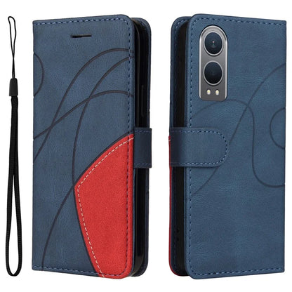 KT Leather Series-1 For OnePlus Nord CE4 Lite 5G / Oppo K12x 5G (China) Case Phone Cover Color Splicing Full Protection