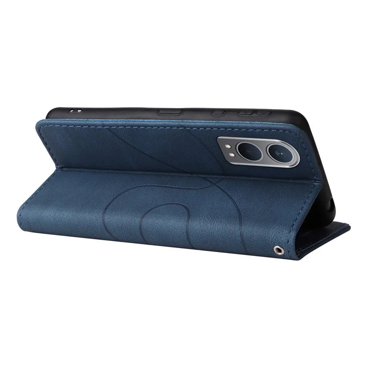 KT Leather Series-1 For OnePlus Nord CE4 Lite 5G / Oppo K12x 5G (China) Case Phone Cover Color Splicing Full Protection