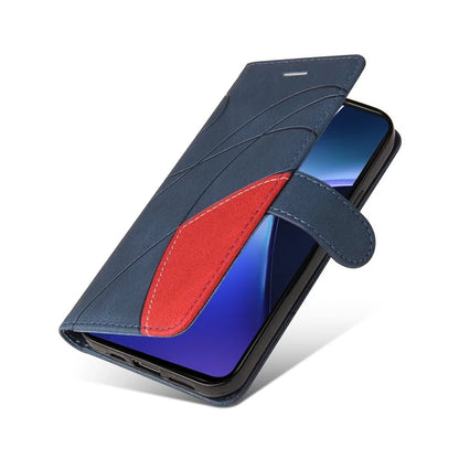 KT Leather Series-1 For OnePlus Nord CE4 Lite 5G / Oppo K12x 5G (China) Case Phone Cover Color Splicing Full Protection