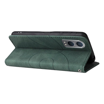 KT Leather Series-1 For OnePlus Nord CE4 Lite 5G / Oppo K12x 5G (China) Case Phone Cover Color Splicing Full Protection