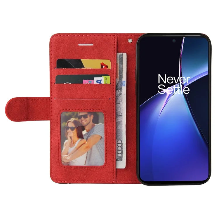 KT Leather Series-1 For OnePlus Nord CE4 Lite 5G / Oppo K12x 5G (China) Case Phone Cover Color Splicing Full Protection