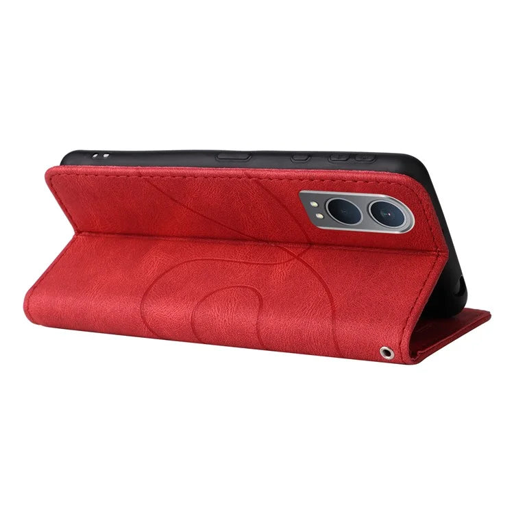 KT Leather Series-1 For OnePlus Nord CE4 Lite 5G / Oppo K12x 5G (China) Case Phone Cover Color Splicing Full Protection
