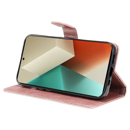 KT Leather Series-2 for Xiaomi Redmi Note 13 5G Case Magnetic Flip Phone Cover Solid Color