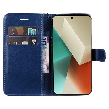 KT Leather Series-2 for Xiaomi Redmi Note 13 5G Case Magnetic Flip Phone Cover Solid Color