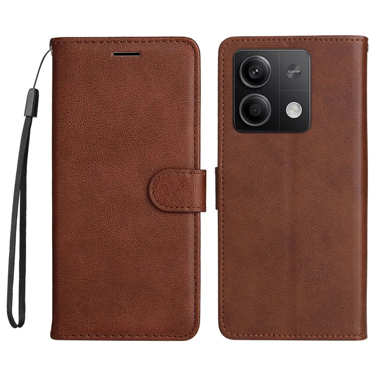 KT Leather Series-2 for Xiaomi Redmi Note 13 5G Case Magnetic Flip Phone Cover Solid Color