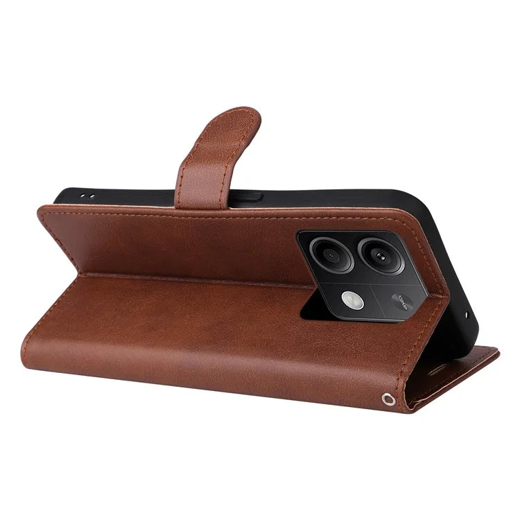 KT Leather Series-2 for Xiaomi Redmi Note 13 5G Case Magnetic Flip Phone Cover Solid Color