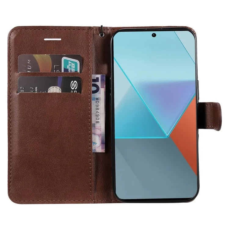 KT Leather Series-2 for Xiaomi Poco X6 5G / Redmi Note 13 Pro 5G Case Stand Phone Cover Card Holder Money Pouch