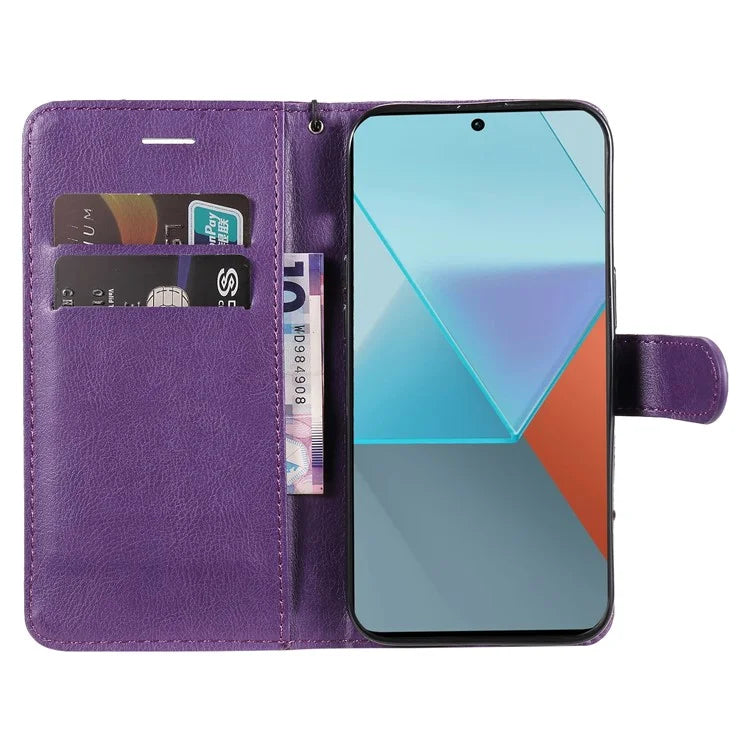 KT Leather Series-2 for Xiaomi Poco X6 5G / Redmi Note 13 Pro 5G Case Stand Phone Cover Card Holder Money Pouch