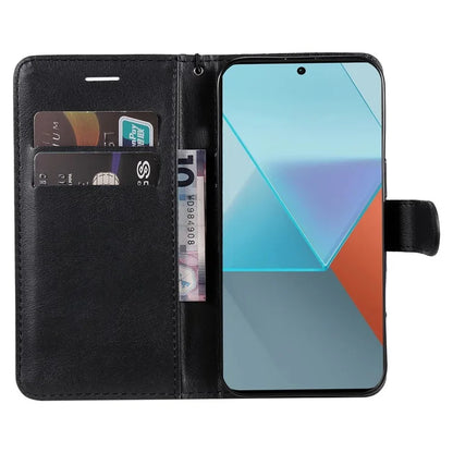 KT Leather Series-2 for Xiaomi Poco X6 5G / Redmi Note 13 Pro 5G Case Stand Phone Cover Card Holder Money Pouch