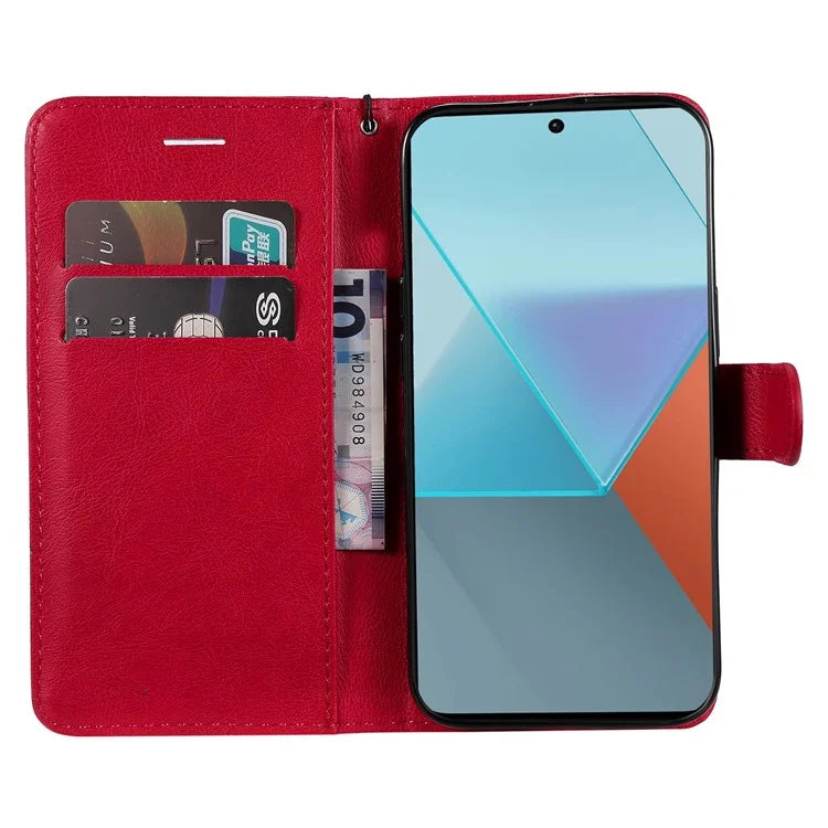 KT Leather Series-2 for Xiaomi Poco X6 5G / Redmi Note 13 Pro 5G Case Stand Phone Cover Card Holder Money Pouch