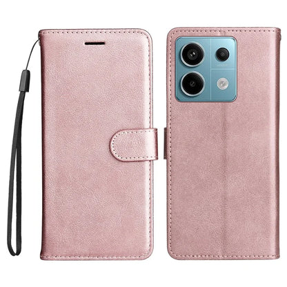KT Leather Series-2 for Xiaomi Poco X6 5G / Redmi Note 13 Pro 5G Case Stand Phone Cover Card Holder Money Pouch