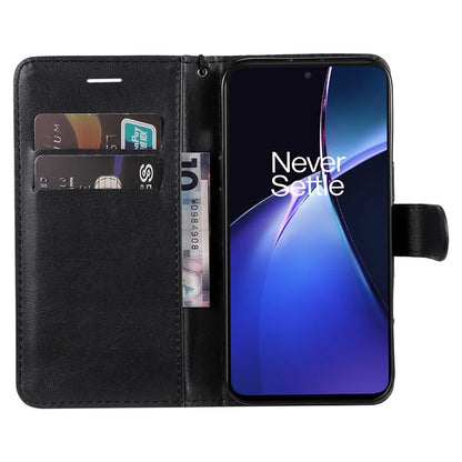 KT Leather Series-2 for OnePlus Nord CE4 Lite 5G / Oppo K12x 5G (China) Case Solid Color Phone Cover Stand Function Wrist Strap
