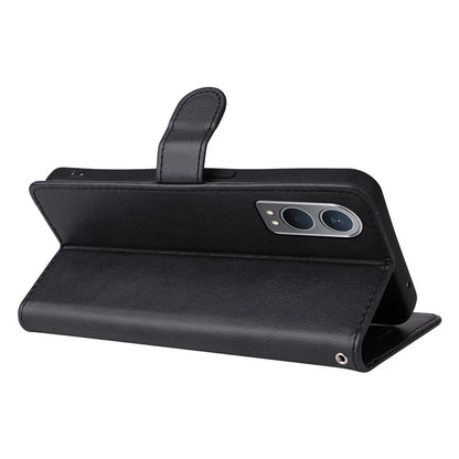 KT Leather Series-2 for OnePlus Nord CE4 Lite 5G / Oppo K12x 5G (China) Case Solid Color Phone Cover Stand Function Wrist Strap
