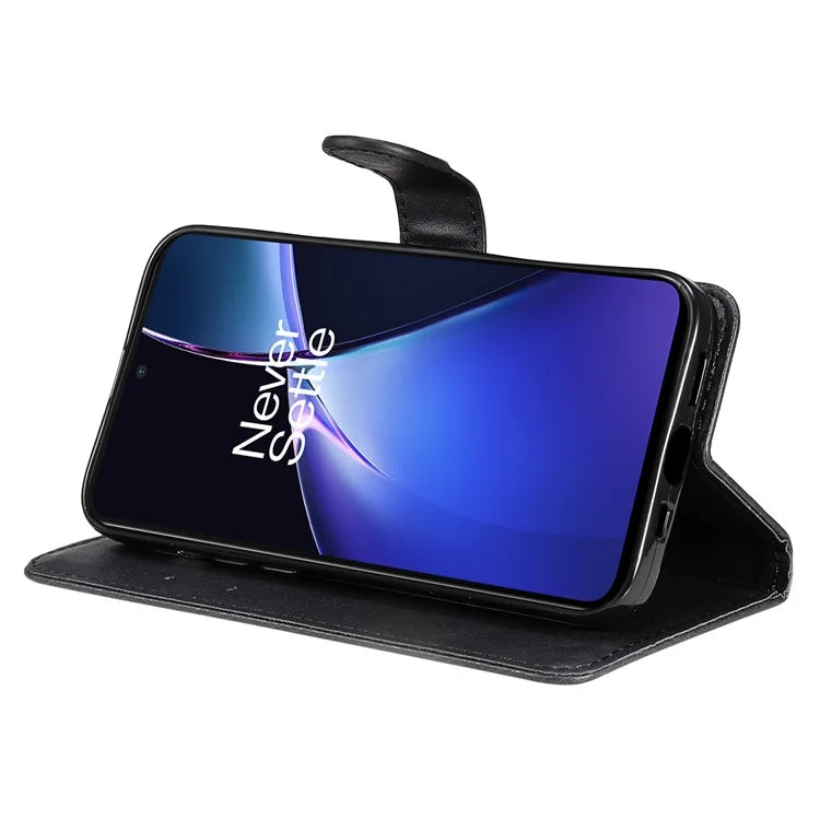 KT Leather Series-2 for OnePlus Nord CE4 Lite 5G / Oppo K12x 5G (China) Case Solid Color Phone Cover Stand Function Wrist Strap
