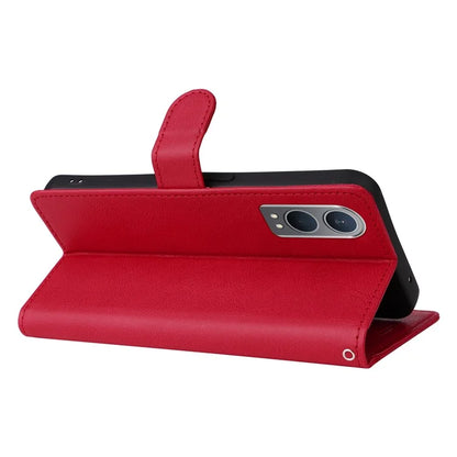 KT Leather Series-2 for OnePlus Nord CE4 Lite 5G / Oppo K12x 5G (China) Case Solid Color Phone Cover Stand Function Wrist Strap