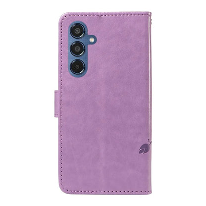 For Samsung Galaxy M35 5G Case PU Leather Phone Cover Card Slot Flowers Design
