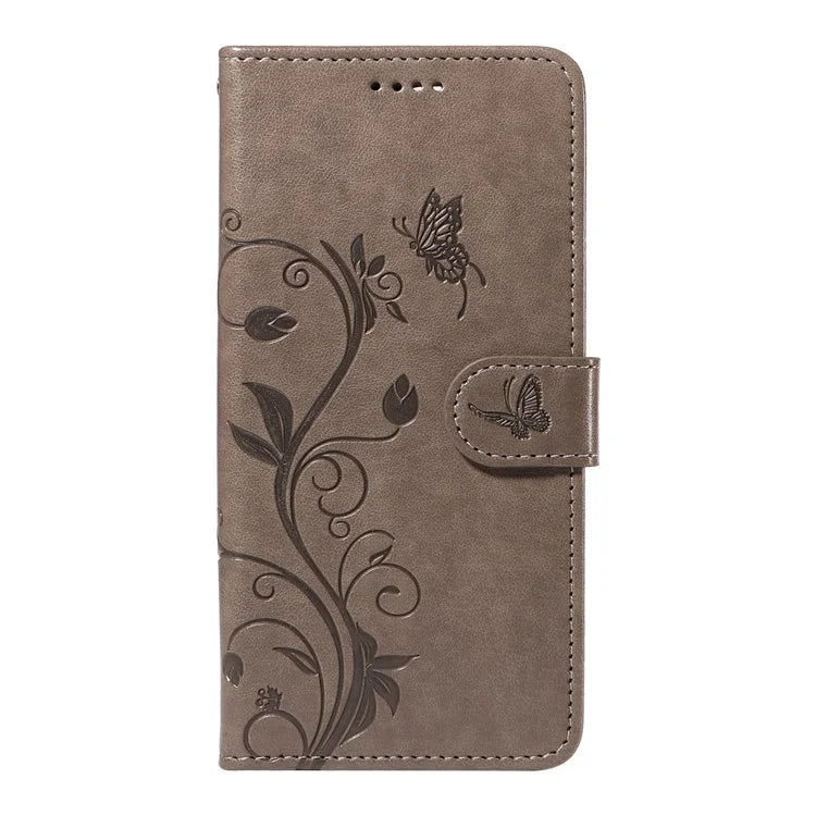 For Samsung Galaxy M35 5G Case PU Leather Phone Cover Card Slot Flowers Design